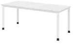 b&uuml;m&ouml; Schreibtisch Serie-H - Nachbildung: Wei&szlig;, Gr&ouml;&szlig;e: 180 x 80 cm,...