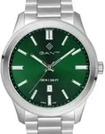 GANT Herrenuhr Quarzuhr silber / gr&uuml;n onesize Herren 43 mm G182003, G182004 -...