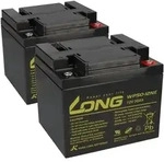 Akku-Satz 24V 50Ah mit 2x Kung Long WP50-12NE f&uuml;r Meyra Ortopedia Ortocar 3/4
