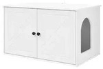 vidaXL Katzenhaus Wei&szlig; 85 x 55 x 50,5 cm Holzwerkstoff - Wei&szlig;