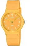 Casio MQ24B9B Klassische Armbanduhr Orange mit Kunststoffgeh&auml;use 36mm und 8mm Dicke