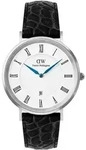 Klassischer schwarzer Krokodilbauch S mit 40 r&ouml; mischen Ziffern DW00100914 -...