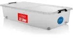 BigDean 4 St&uuml;ck Unterbett Aufbewahrungsbox 32 L luftdicht & mit Rollen aus