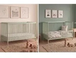 Kids Collective Babybett Kinderbett Gitterbett mit Rausfallschutz Baby Bett 