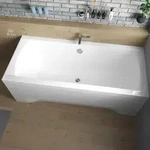 BADLAND Badewanne Rechteck Ines 180x80 mit Acrylsch&uuml;rze, F&uuml;&szlig;en und...