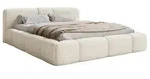 Selsey Bowia &ndash; Polsterbett 160x200 cm, Bettkasten Pl&uuml;sch Hellbeige - Beige