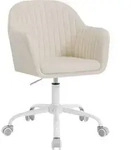 WOLTU Schreibtischstuhl, B&uuml;rostuhl ergonomisch, mit Armlehnen, Samt,...