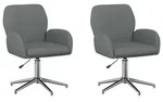 vidaXL B&uuml;rost&uuml;hle 2 Stk. 54 x 58 x 90 cm Dunkelgrau Stoff - Dunkelgrau