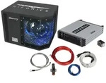 HIFONICS Basspack Basspaket 2CH 2 Kanal MBP1000.2 - Schwarz