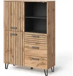Garderobe Vicco Amber Eiche Wotan 100 x 142 cm, Model 55547 - Braun