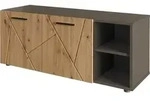 Schuhschrank Vicco Irma Anthrazit/Artisan 106 x 43 cm mit 2 T&uuml;ren, Model 59039 -