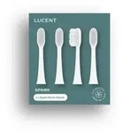 LUCENT Spark Ersatz Zahnb&uuml;rstenk&ouml;pfe 4 Stk. weiss
