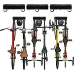 Relaxdays Fahrrad Wandhalterung, 6 Fahrr&auml;der & Helme, hochkant, Schienen mit