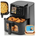 Hei&szlig;luftfritteuse AirFryer2000W 8L MalTec Fettfreie Kompaktfriteuse Fenster LED 12