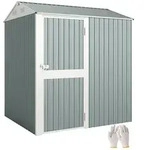 Outsunny Metall Ger&auml;tehaus 3,5 m2, Hoher Abschlie&szlig;bar Ger&auml;teschuppen -...