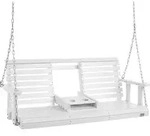 VEVOR Hollywoodschaukel Zedernholz, 1523x710x600mm, Terrassenschaukel f&uuml;r Hof...