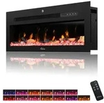 TroniTechnik&reg; Wandkamin Panorama Elektrokamin LED Flammeneffekt Elektrisch...