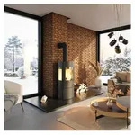 Kaminofen Haas & Sohn Vitus.l Stahl schwarz 6,5 kW mit Holzfach und...