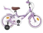 vidaXL Kinderfahrrad 14 Zoll f&uuml;r 3-5 Jahre alt Lila - Lila