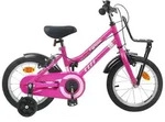 vidaXL Kinderfahrrad 16 Zoll f&uuml;r 4-6 Jahre alt Rosa und Schwarz - Rosa