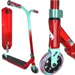 Chilli Pro Jumpstart M Stunt-Scooter H=81cm transparent Rot / T&uuml;rkis
