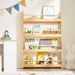 SoBuy B&uuml;cherregal Kinder Wandregal Kinderzimmer Kinderregal Aufbewahrungsregal mit 4
