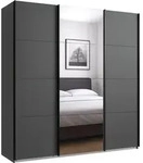 Schwebet&uuml;renschrank Kleiderschrank B180 cm H208 cm 3-t&uuml;rig Grafit, 1x...