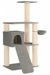 vidaXL Katzennbaum mit Sisal-Kratzs&auml;ulen Hellgrau 173 cm - Hellgrau