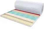 Topper 140x200 cm Matratzenauflage FRUTI mit HR-Schaum Latex 7 Zonen H&ouml;he ca 6...