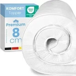 ELONEO Komfortschaum Matratzen Topper 200x200cm, 8 cm H&ouml;he, atmungsaktiver