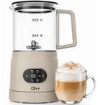 Olvy Elektrischer Milchaufsch&auml;umer aus Glas 4-in-1, 500 W, Temperaturanzeige,...