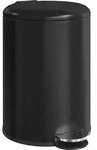 HOMCOM 20-Liter M&uuml;lleimer, Fingerabdruckresistenter Metall-Abfalleimer Schwarz -