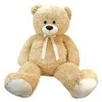 Riesen Teddy 150 cm mit goldener Schleife