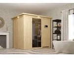 Karibu Sauna Innensauna Fanja Fronteinstieg Ofen 3,6 kW externe Strg.easy 210x165x202