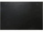 STIER Schreibtischplatte 180x80cm, schwarz, melaminbeschichtet, 25mm dick, mit