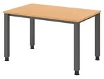 b&uuml;m&ouml; Schreibtisch Serie-Q - Nachbildung: Buche, Gr&ouml;&szlig;e: 120 x 80 cm,...