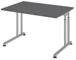 b&uuml;m&ouml; Schreibtisch Serie-Z - Gestell: Silber, Gr&ouml;&szlig;e: 120 x 80 cm,...