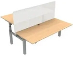 STIER Elektrisch h&ouml;henverstellbarer Team-Schreibtisch 501-88, 180x80cm, Buche...