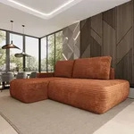 Masseno Ecksofa AVINI T L-S mit Schlaffunktion L-Form, Sofa mit Bettkasten,
