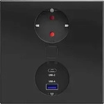 Einbausteckdose K&uuml;che USB A/C K&uuml;chensteckdose Duplex-Q Steckdose B&uuml;ro -...
