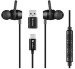 Sandberg USB-C/A In-Earset with Line-Mic, Kabelgebunden, Anrufe/Musik, 20 - 20000 Hz,