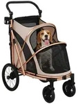 PawHut Hundewagen Faltbar Hundebuggy f&uuml;r mittelgro&szlig;e Hunde bis 20 kg...