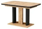 Esstisch Vicco Fenaro Schwarz/Eiche 120 x 80 cm 2 Teile, Model 56586 -...
