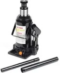 Wiltec Hydraulischer 10t Flaschen-Wagenheber, Stempelwagenheber mit Slow down
