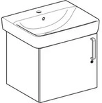 Geberit 501927011 Bambini Set Waschtisch mit US, 1 T&uuml;r