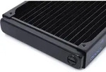 Alphacool 14378, Radiator, Messing, Kupfer, Stahl, Schwarz, 1/4", 60 &deg;C, 4 L&uuml;fter -