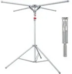 Relaxdays W&auml;schest&auml;nder, klappbar, bis 15 kg, h&ouml;henverstellbar, H x D: 100-180 x