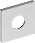Keuco Wandrosette eckig IXMO 105x105mm, f Ab/Umstellv, UP, bron geb. - Bronze