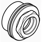 Dornbracht Verl&auml;ngerung 2 cm - Wei&szlig;