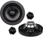 MUSWAY Kompo-Kit Lautsprecher Auto Boxen Set 10 cm CSM-206C - Schwarz